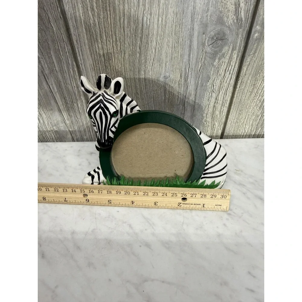 Larson-Juhl Zebra Picture Frame Ceramic Safari Jungle 3D Hand Painted 556723